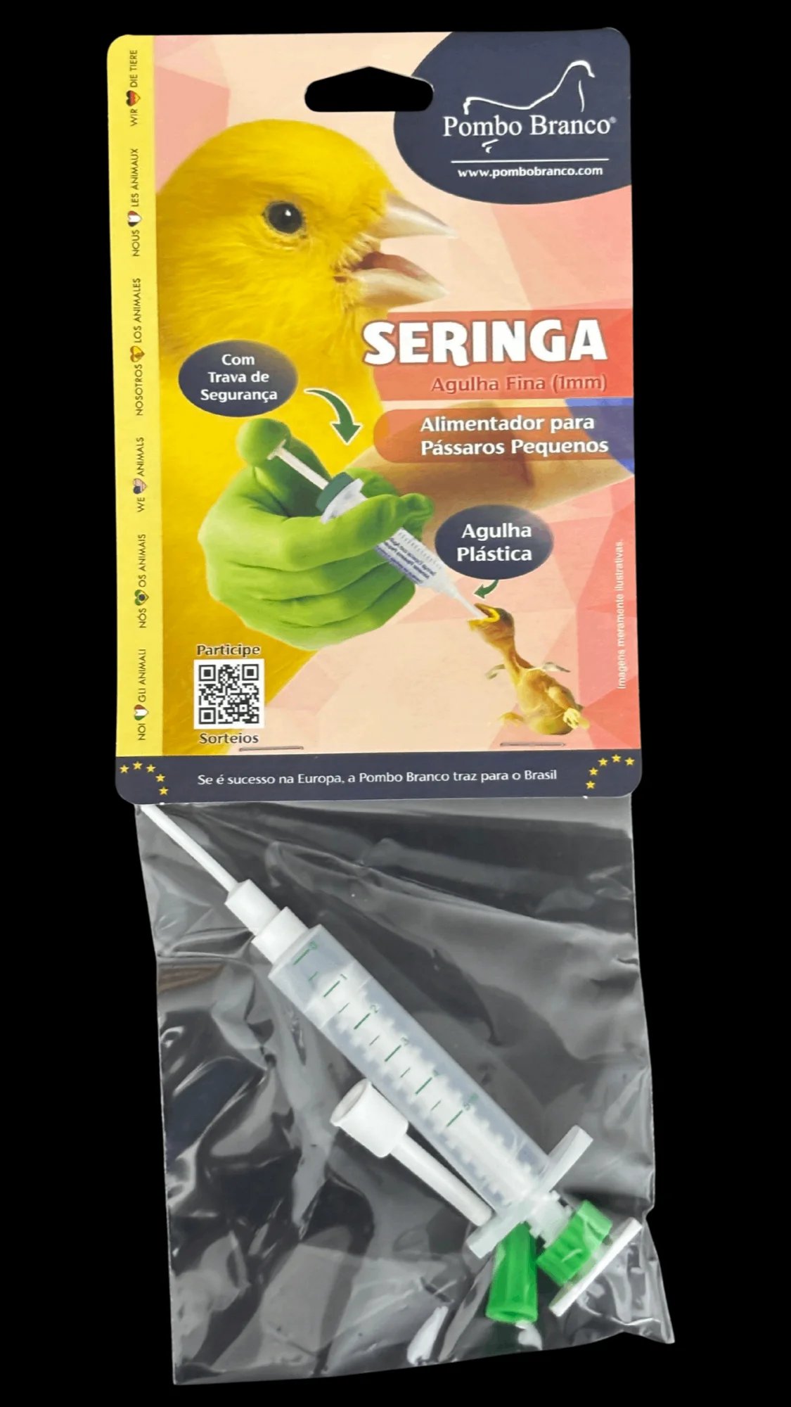 Alimentadores — Pássaros Pequenos — 5 ml, agulha 1 mm